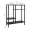 Hello Honey Tiered Shelf with Beveled Shelves and Doweled Legs, Black